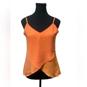 Naked Zebra Vibrant Orange Camisole Top S NWT